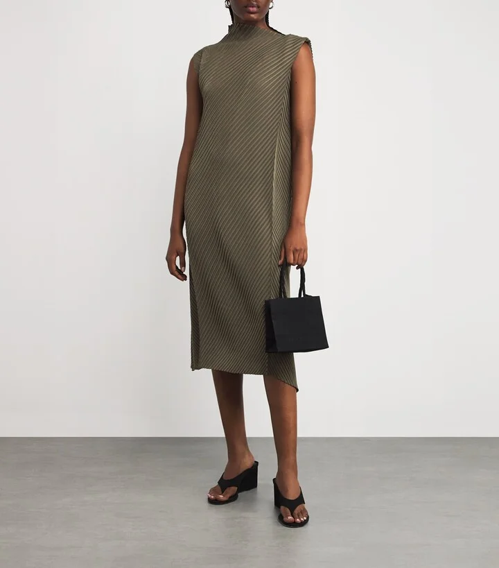 Issey Miyake Soft Fold Pleats Midi Dress - Image 2
