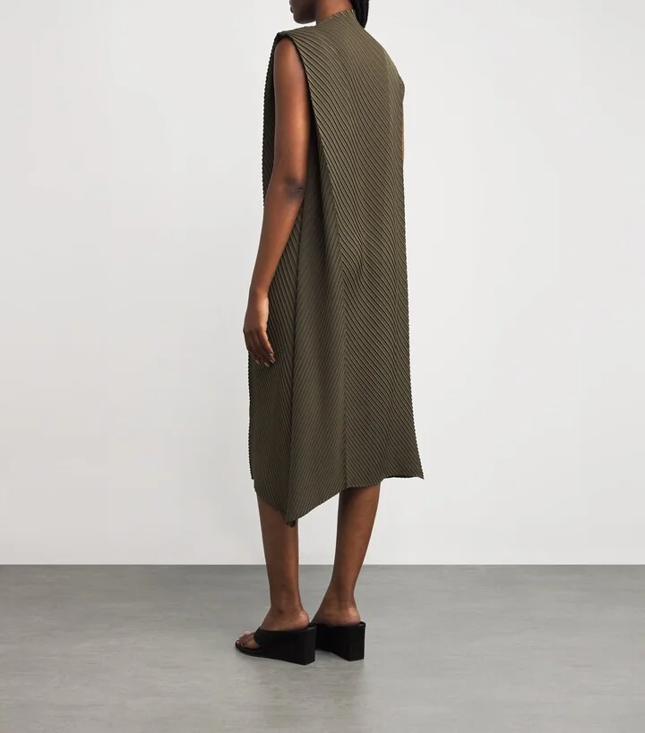 Issey Miyake Soft Fold Pleats Midi Dress - Image 3