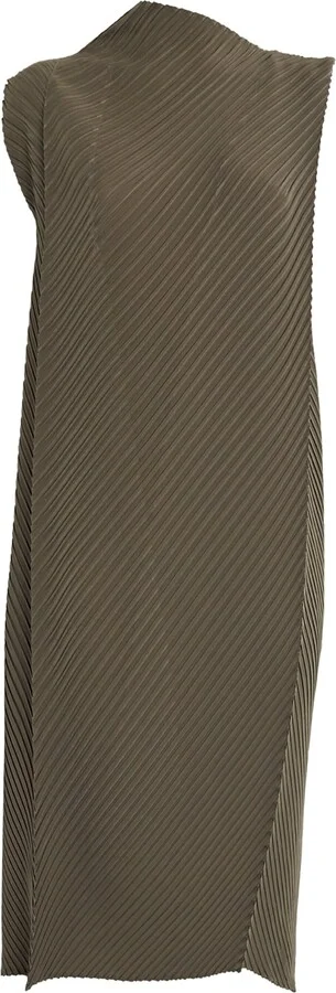 Issey Miyake Soft Fold Pleats Midi Dress