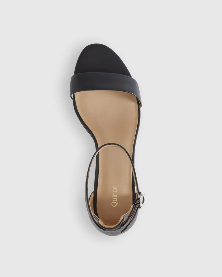 Italian Leather 65mm Block Heel - Image 4