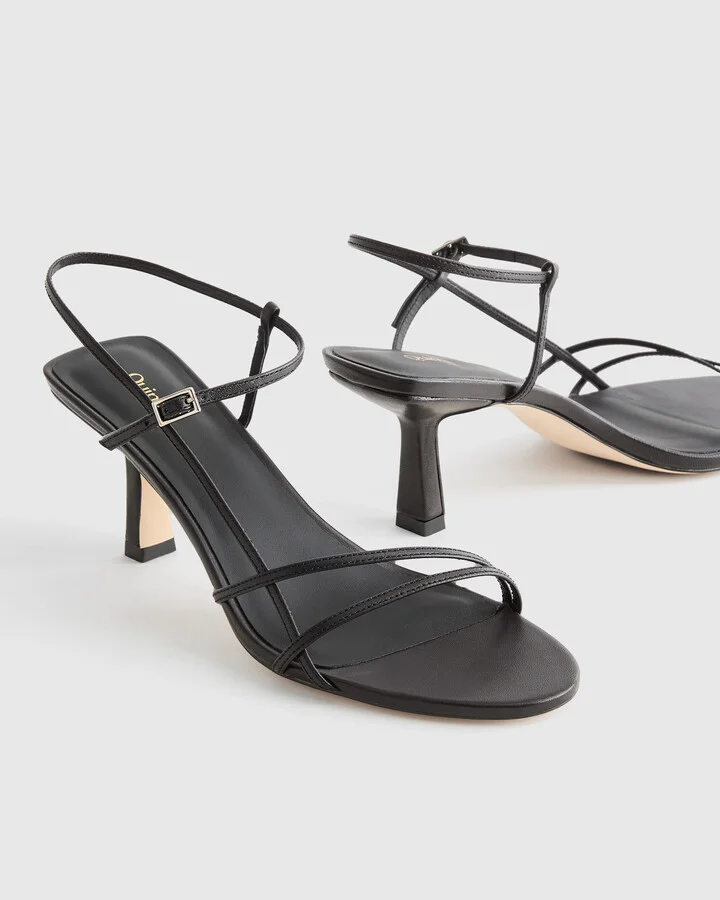 Italian Leather 70mm Strappy Heel - Image 3