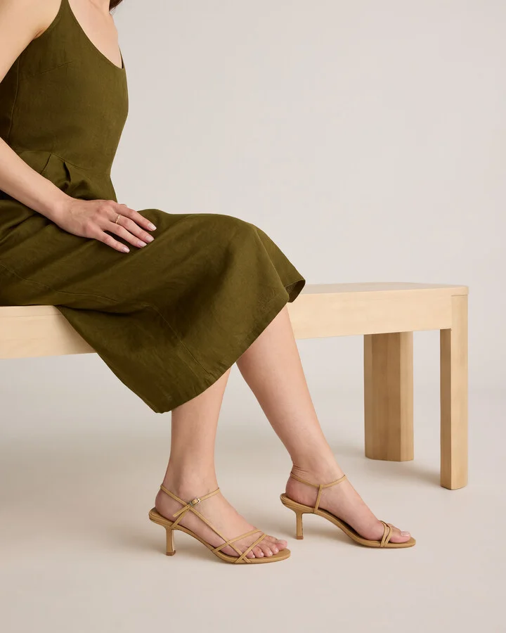 Italian Leather 70mm Strappy Heel - Image 6