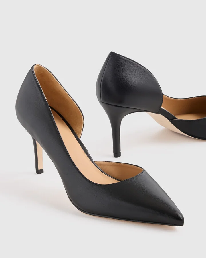 Italian Leather 75mm d'Orsay Pump - Image 3