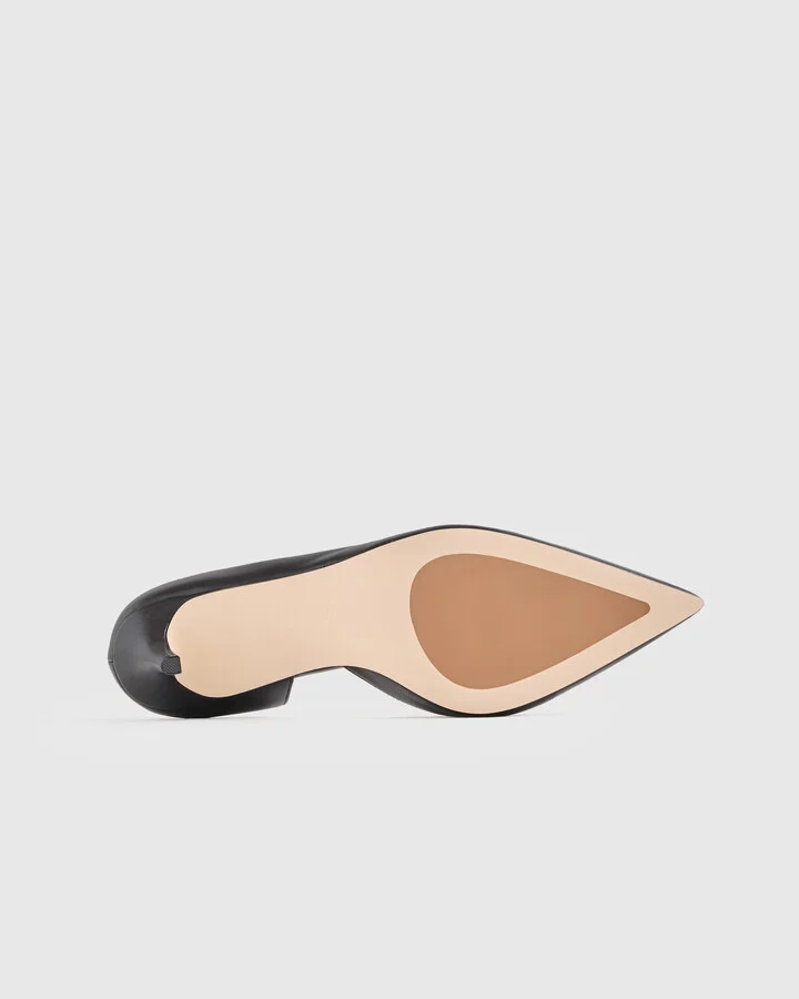 Italian Leather 75mm d'Orsay Pump - Image 5