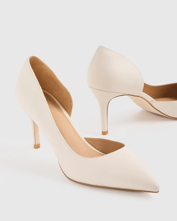Italian Leather 75mm d'Orsay Pump - Image 7