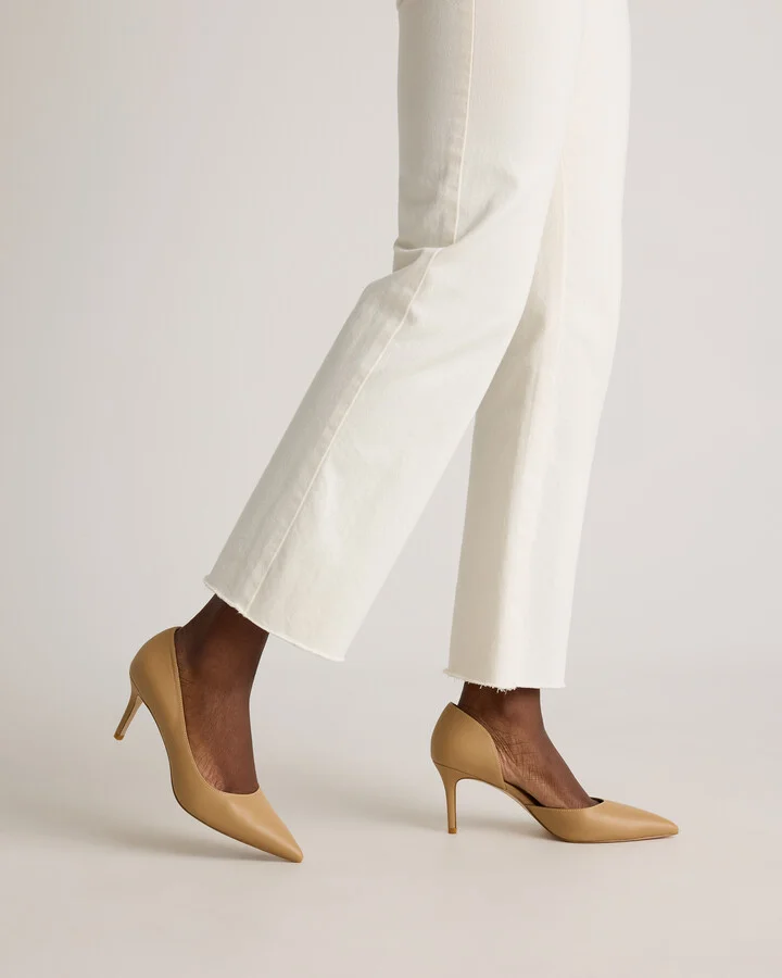 Italian Leather 75mm d'Orsay Pump - Image 10