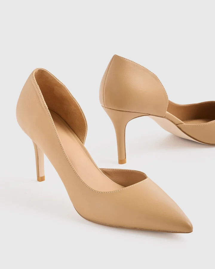 Italian Leather 75mm d'Orsay Pump - Image 11