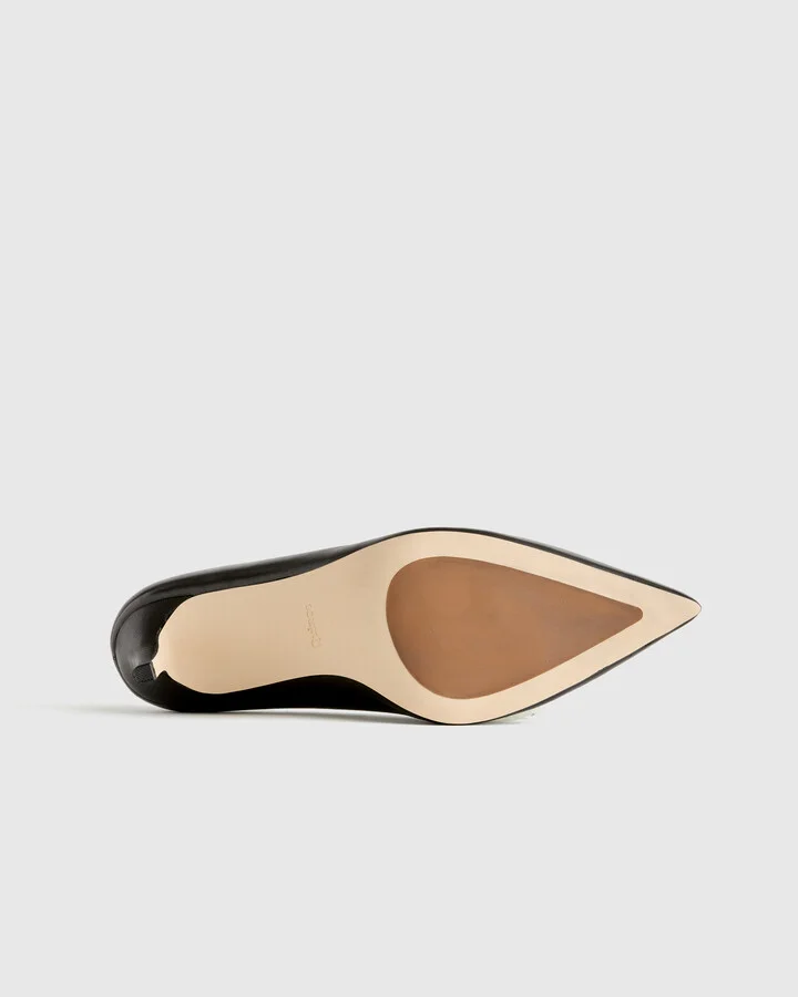 Italian Leather 75mm Pointy Toe Pump - Image 4