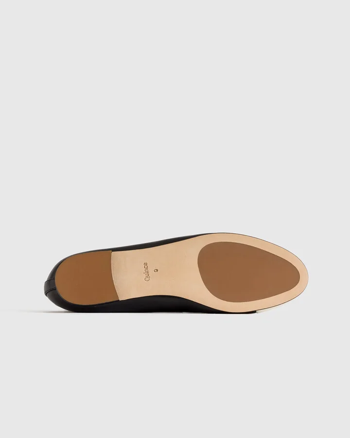 Italian Leather Cap-Toe Ballet Flat - Image 5