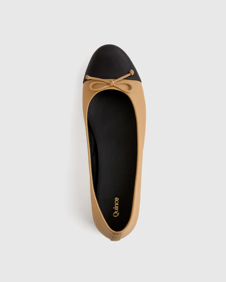 Italian Leather Cap-Toe Ballet Flat - Image 8