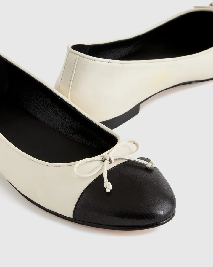 Italian Leather Cap-Toe Ballet Flat - Image 11