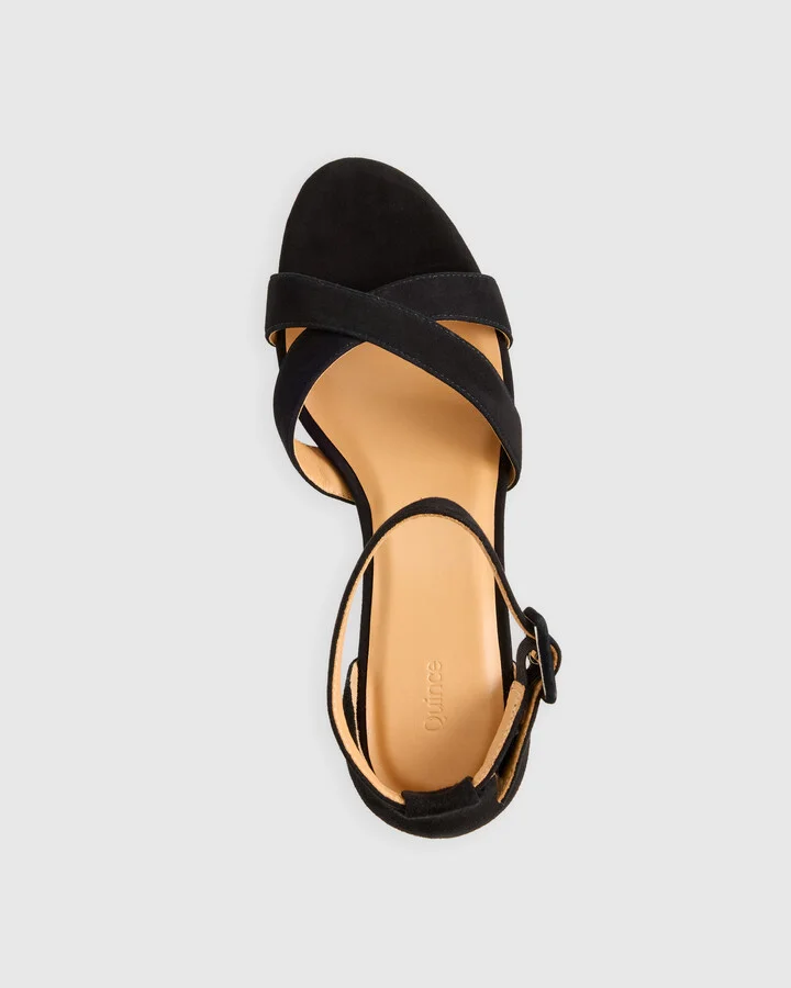 Italian Leather Crisscross Platform Sandal - Image 3