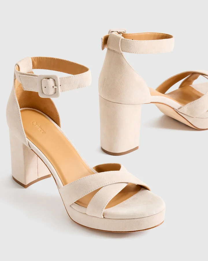 Italian Leather Crisscross Platform Sandal - Image 6