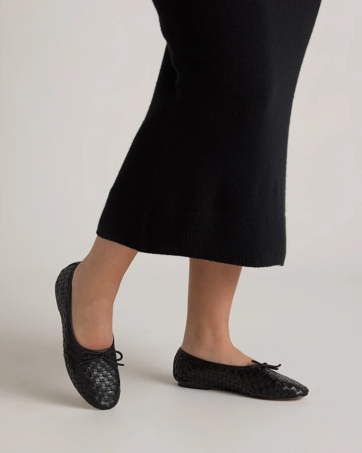 Italian Leather Handwoven Ballet Flat - Image 4