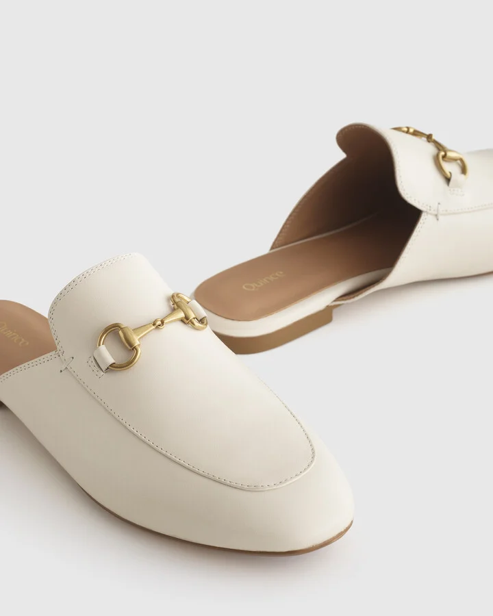 Italian Leather Horsebit Loafer Mule - Image 7