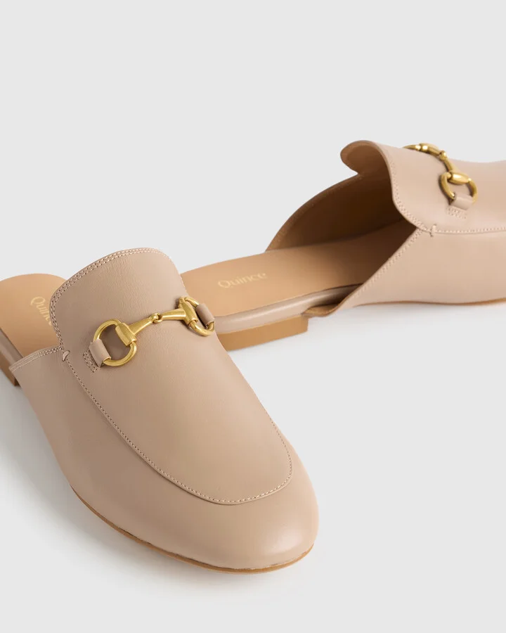 Italian Leather Horsebit Loafer Mule - Image 10