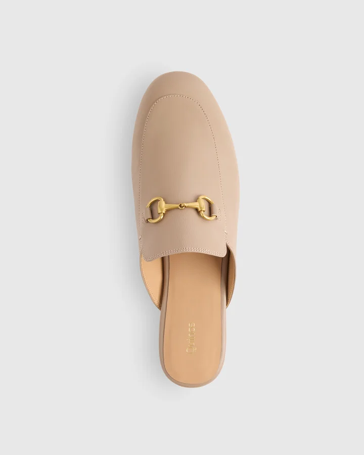 Italian Leather Horsebit Loafer Mule - Image 11
