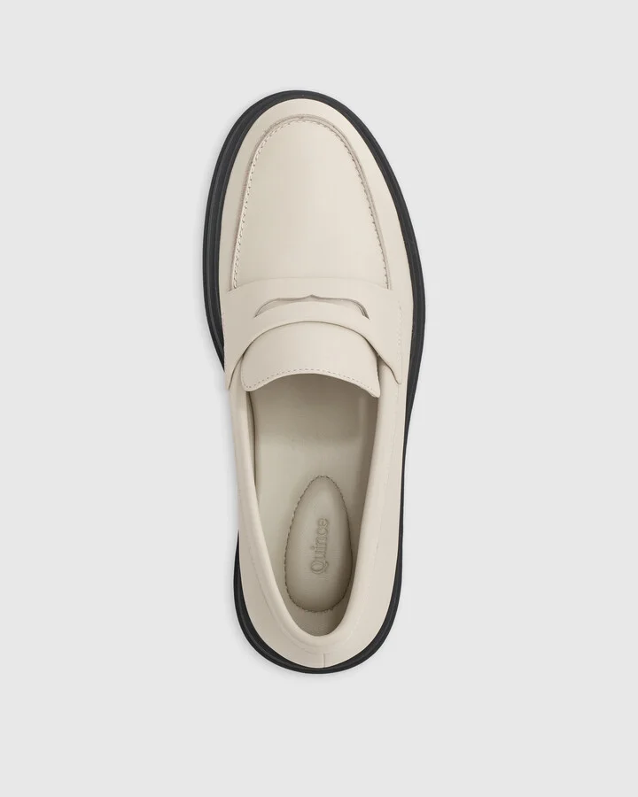 Italian Leather Lug Sole Loafer - Image 9