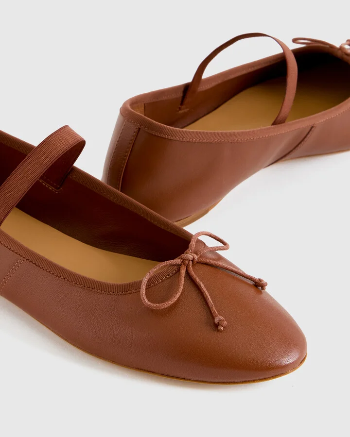 Italian Leather Mary-Jane Ballet Flat - Image 3