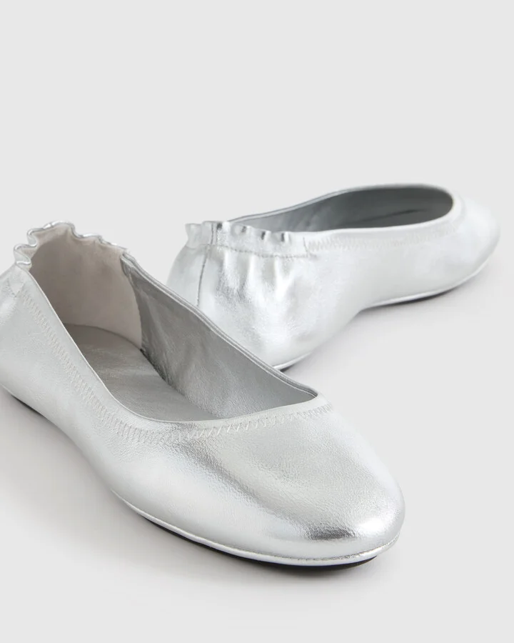 Italian Leather On-The-Go Ballet Flat - Image 2
