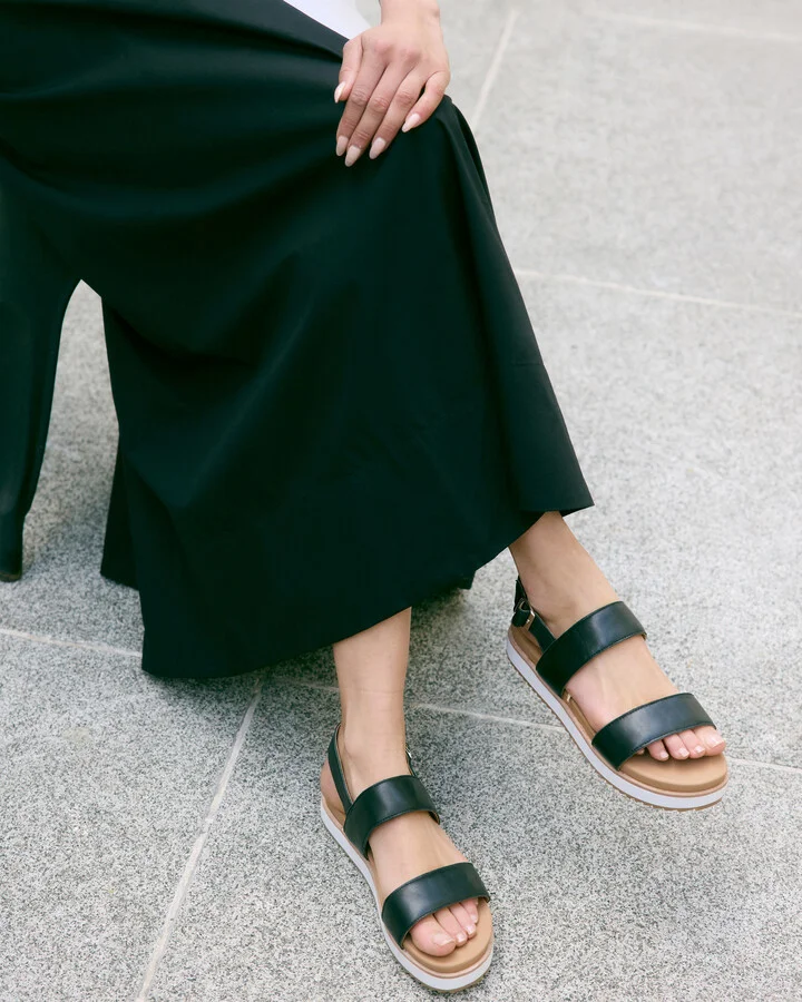 Italian Leather Platform Sandal - Image 2