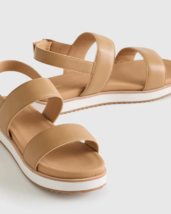 Italian Leather Platform Sandal - Image 6