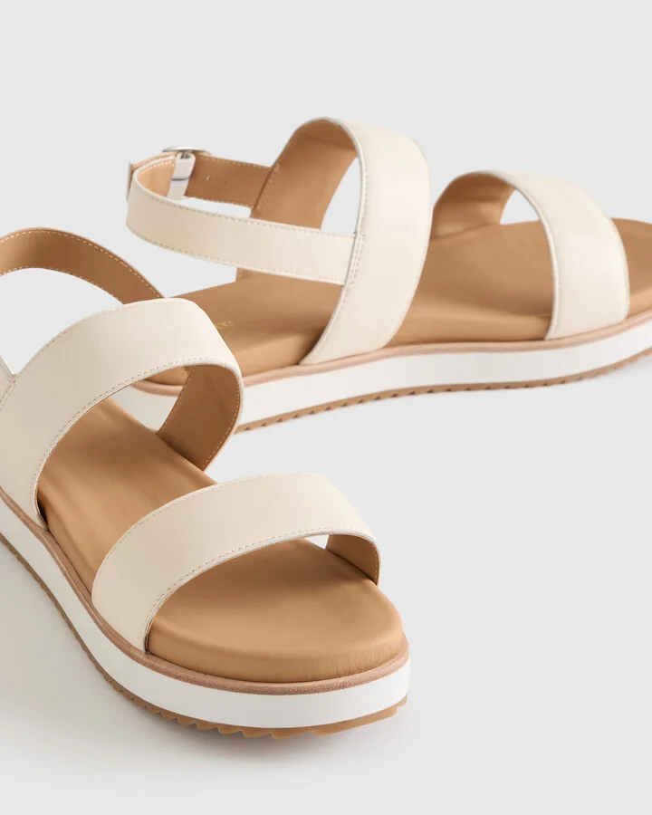 Italian Leather Platform Sandal - Image 9