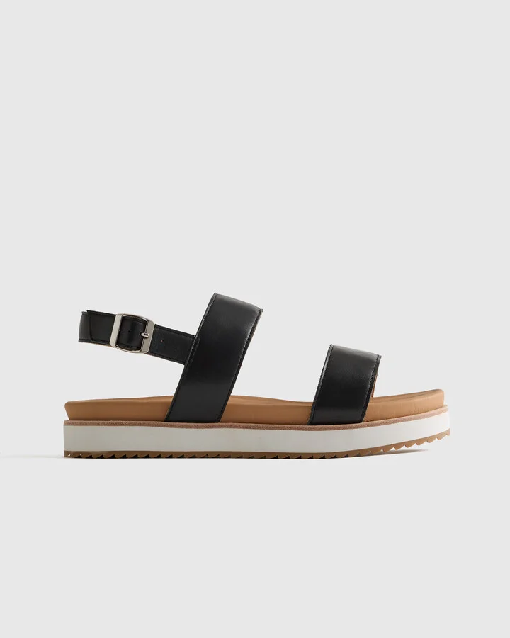 Italian Leather Platform Sandal