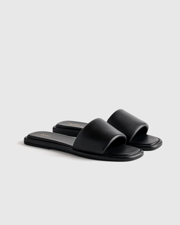 Italian Leather Slide Sandal - Image 3