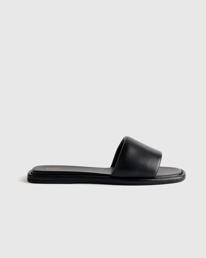 Italian Leather Slide Sandal