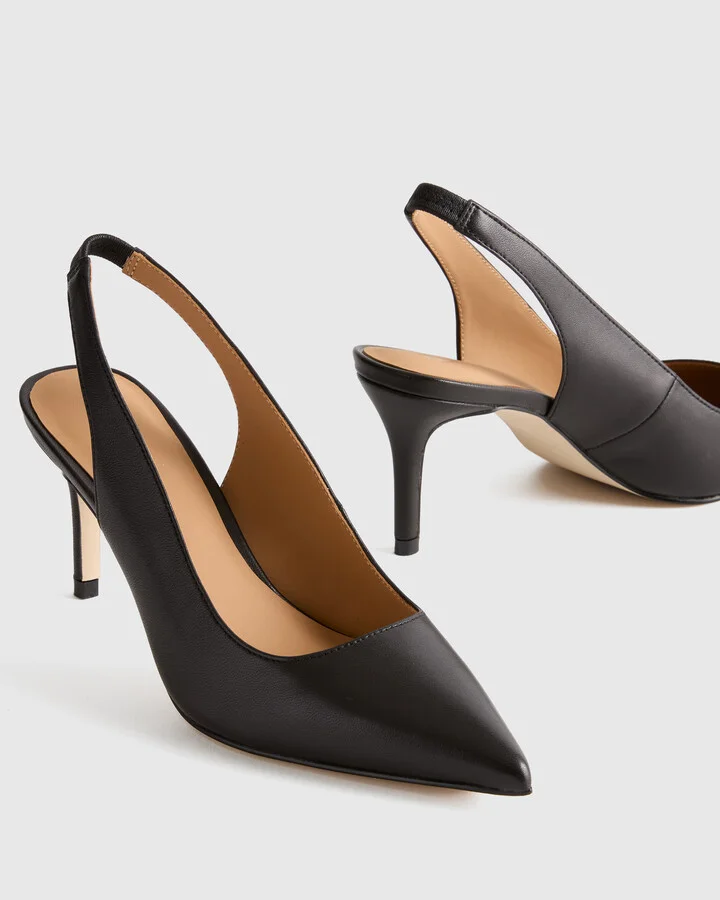 Italian Leather Slingback 75mm Heel - Image 3