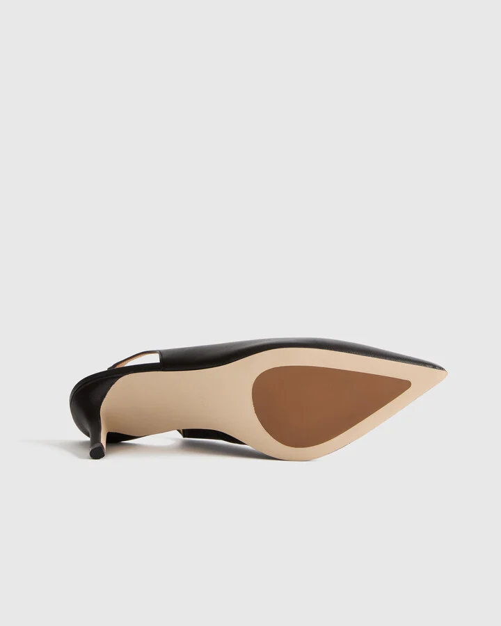 Italian Leather Slingback 75mm Heel - Image 5