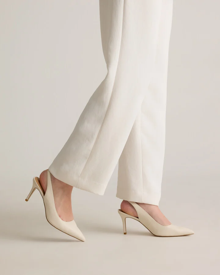 Italian Leather Slingback 75mm Heel - Image 6