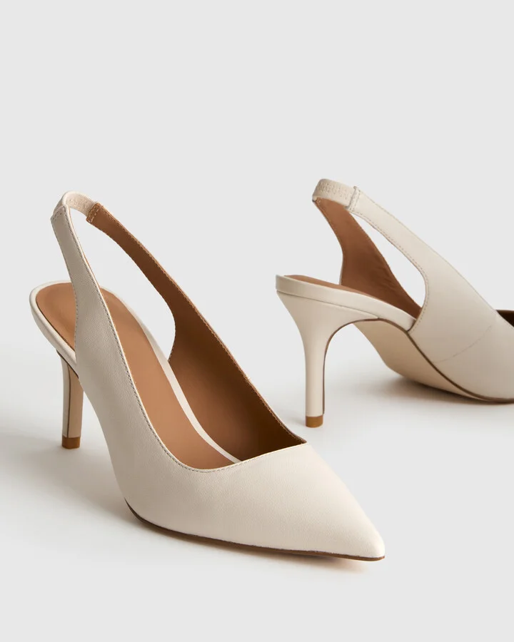 Italian Leather Slingback 75mm Heel - Image 7