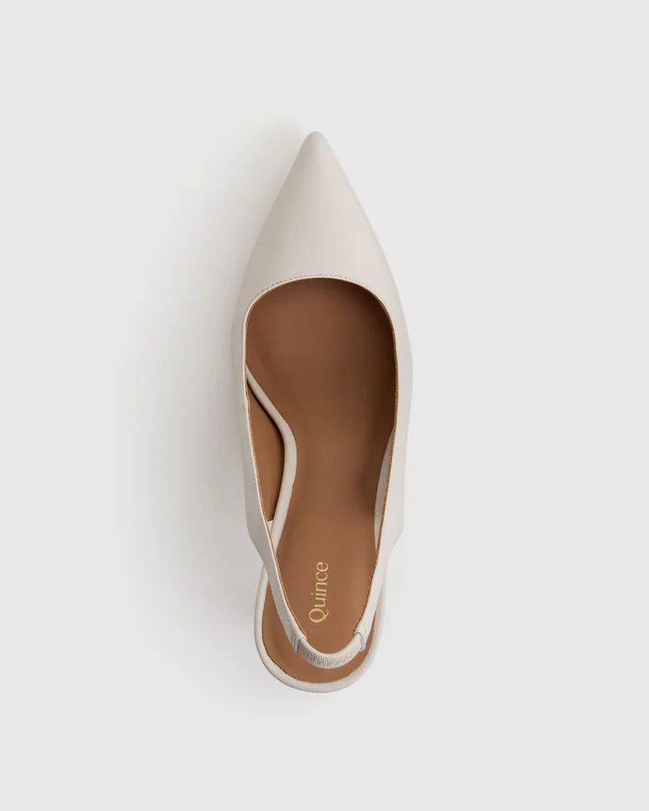 Italian Leather Slingback 75mm Heel - Image 9
