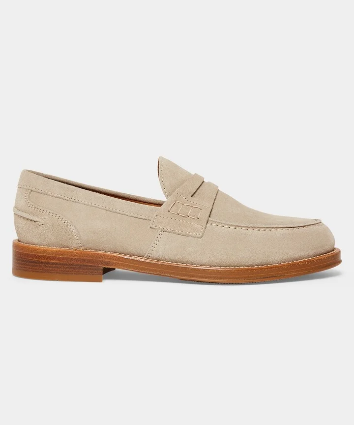 Italian Suede Penny Loafer