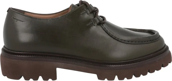 Italo Leather Lace-Up Loafers