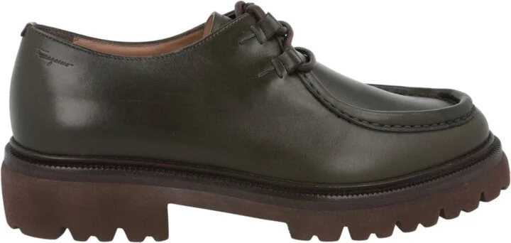 Italo Leather Lace-Up Loafers