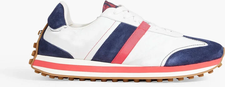 Iulio shell, suede and leather sneakers