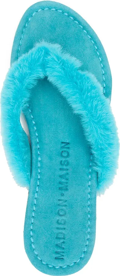 Ivanka artificial fur thong sandal - Image 4