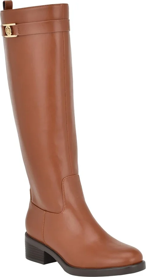 Iviann Womens Faux Leather Tall Knee-High Boots