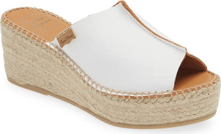 Ivonne Espadrille Platform Wedge Slide Sandal