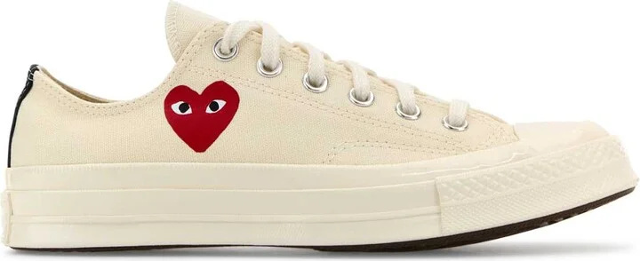 Ivory Canvas Comme Des Garã§ons X Converse Sneakers