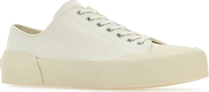 Ivory Canvas Sneakers - Image 2