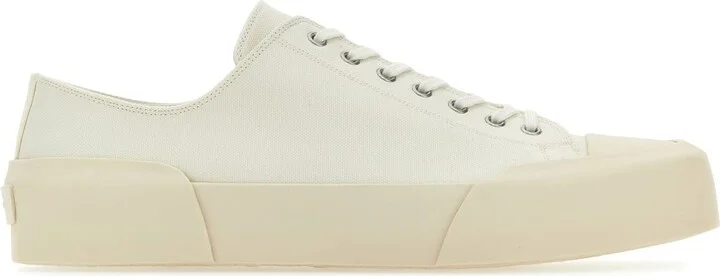 Ivory canvas sneakers