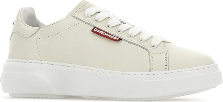 Ivory Leather Bumper Sneakers - Image 2
