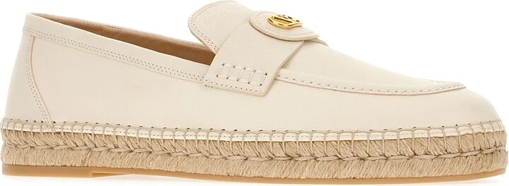 Ivory Leather Espadrilles - Image 2