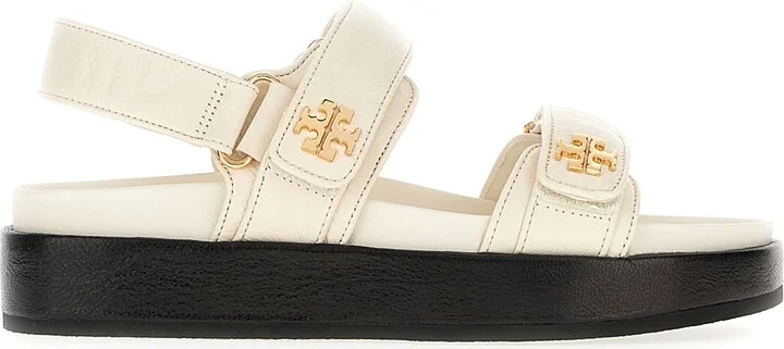 Ivory Leather Kira Sandals