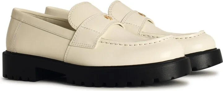 Ivory Leather Loafers - Image 2