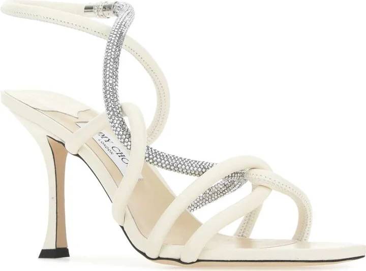 Ivory Leather Lonnie 90 Sandals - Image 2